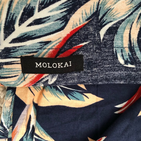 Molokai Surf Company Men’s Hawaiian Tropical Button Down Shirt‎ Size XXL - Picture 4 of 5